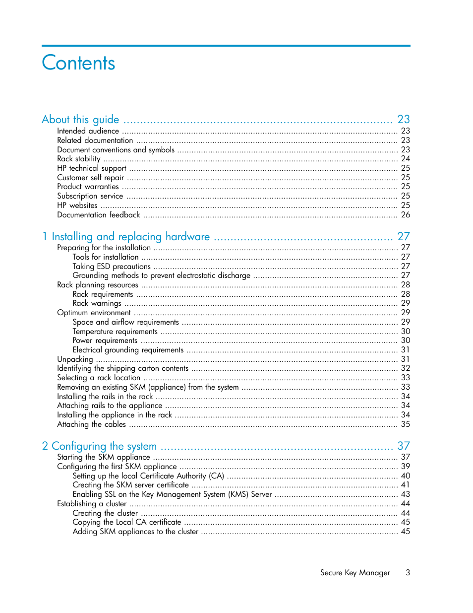 HP Secure Key Manager User Manual | Page 3 / 352