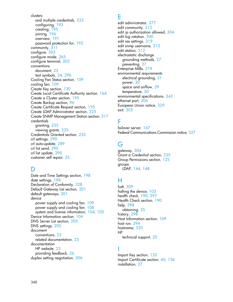 HP Secure Key Manager User Manual | Page 348 / 352