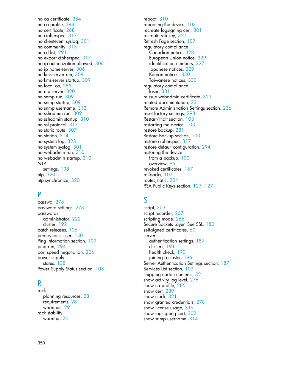 HP Secure Key Manager User Manual | Page 350 / 352