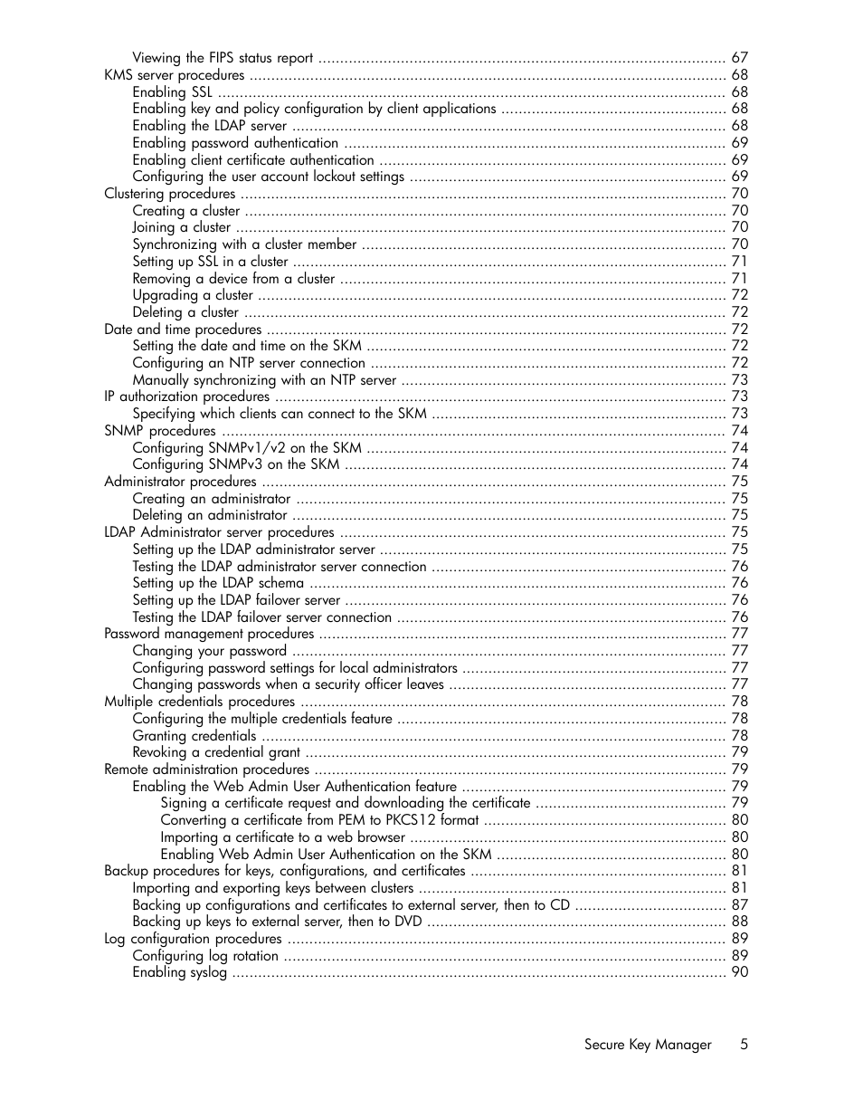 HP Secure Key Manager User Manual | Page 5 / 352