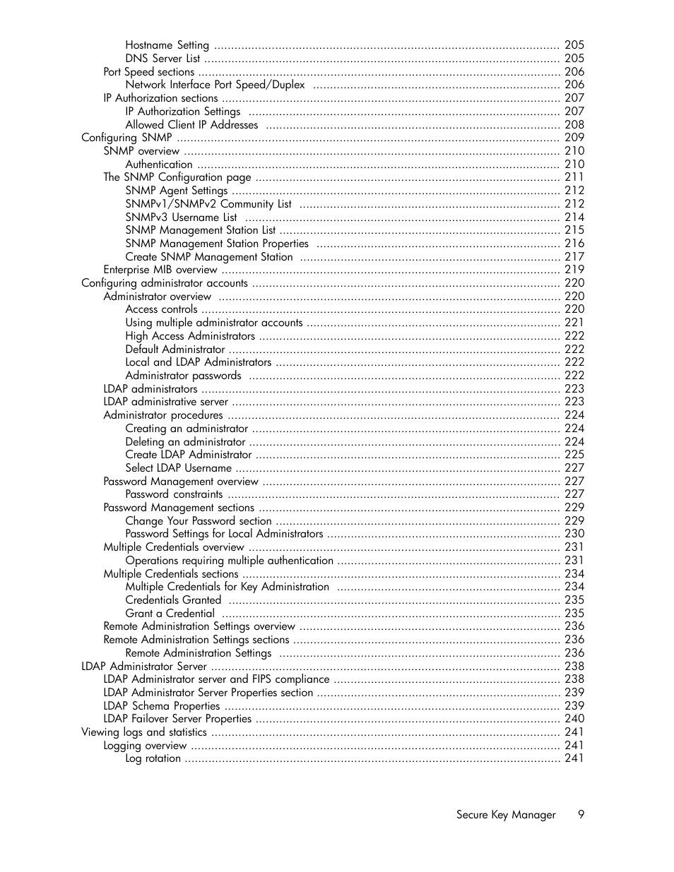 HP Secure Key Manager User Manual | Page 9 / 352