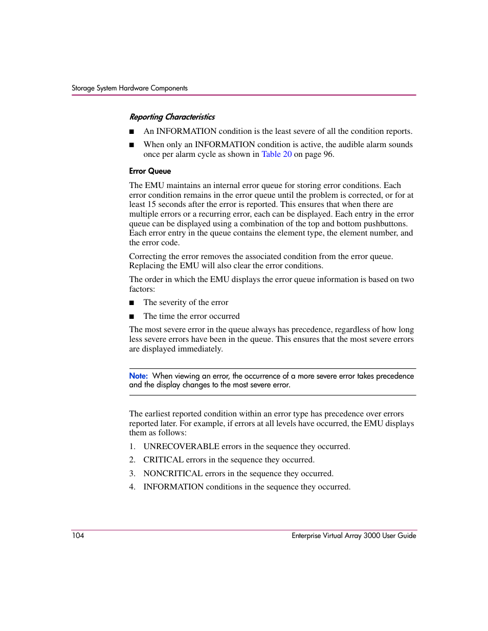 HP 3000 Enterprise Virtual Array User Manual | Page 104 / 244