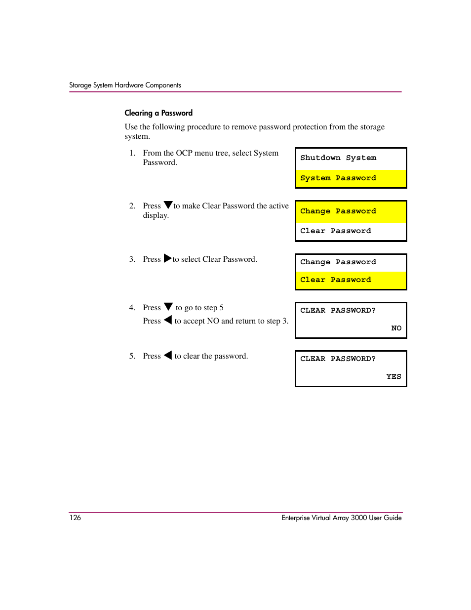 HP 3000 Enterprise Virtual Array User Manual | Page 126 / 244