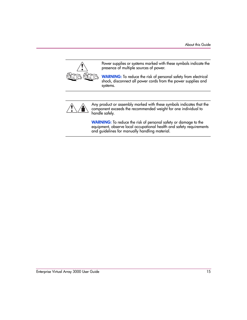 HP 3000 Enterprise Virtual Array User Manual | Page 15 / 244