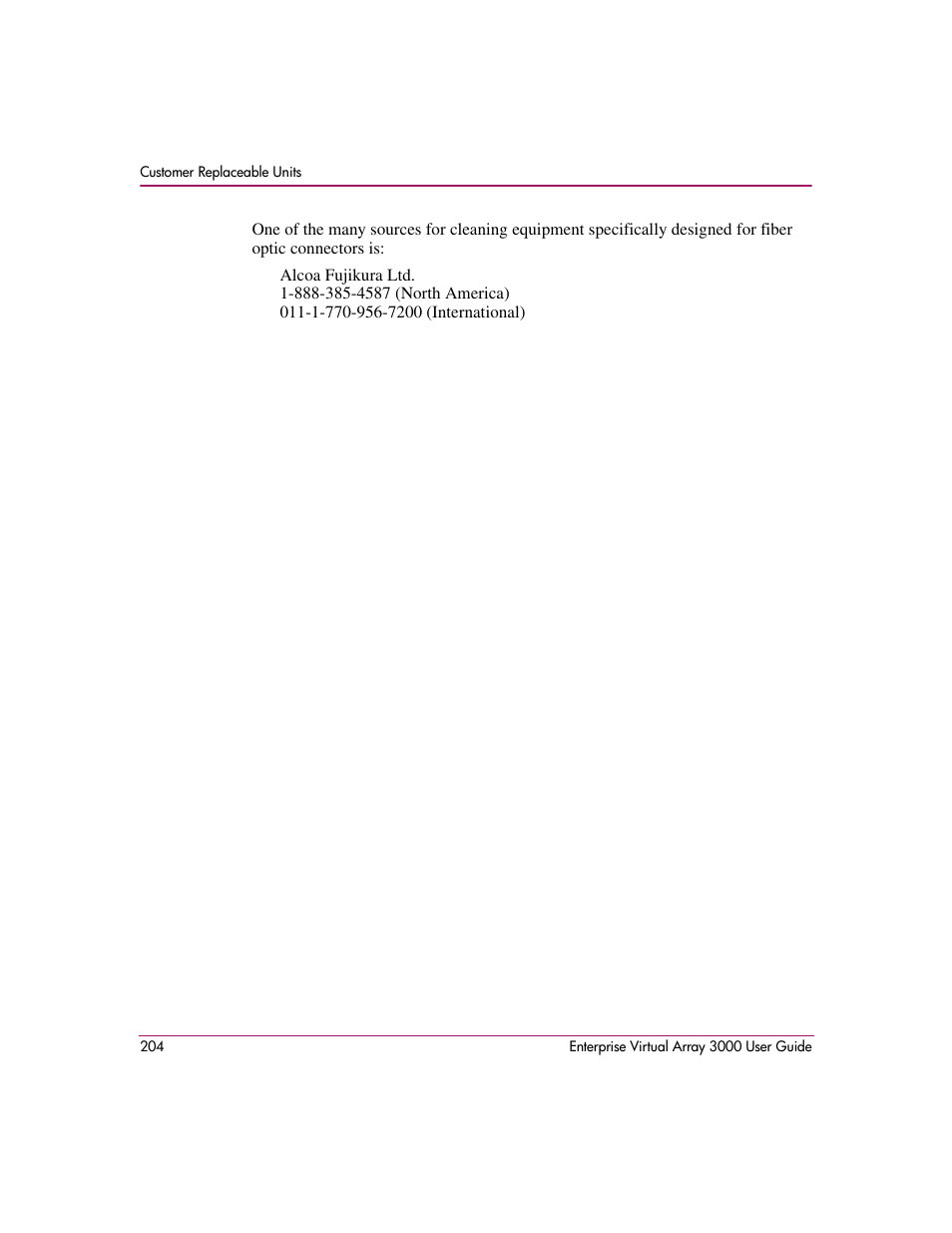 HP 3000 Enterprise Virtual Array User Manual | Page 204 / 244