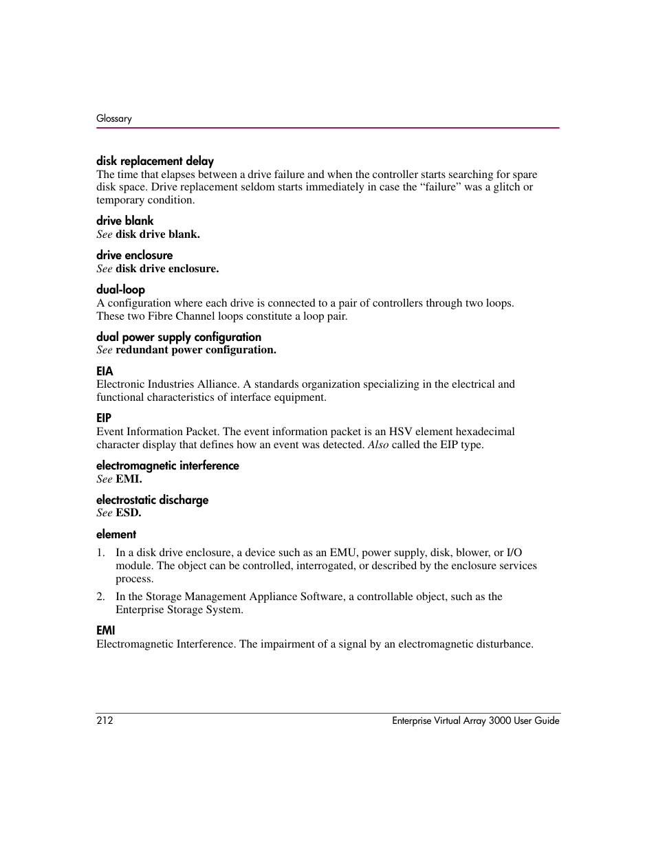 HP 3000 Enterprise Virtual Array User Manual | Page 212 / 244