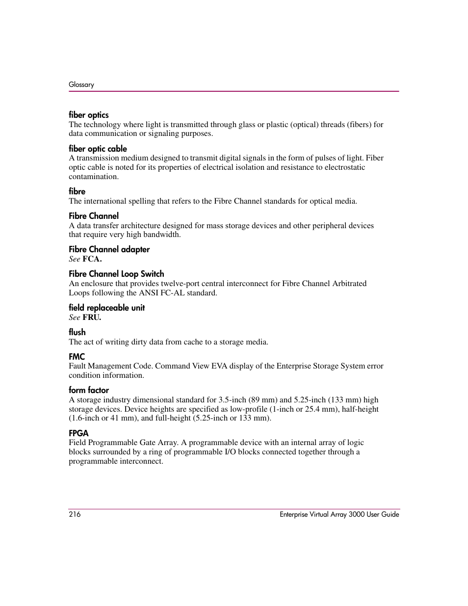 HP 3000 Enterprise Virtual Array User Manual | Page 216 / 244