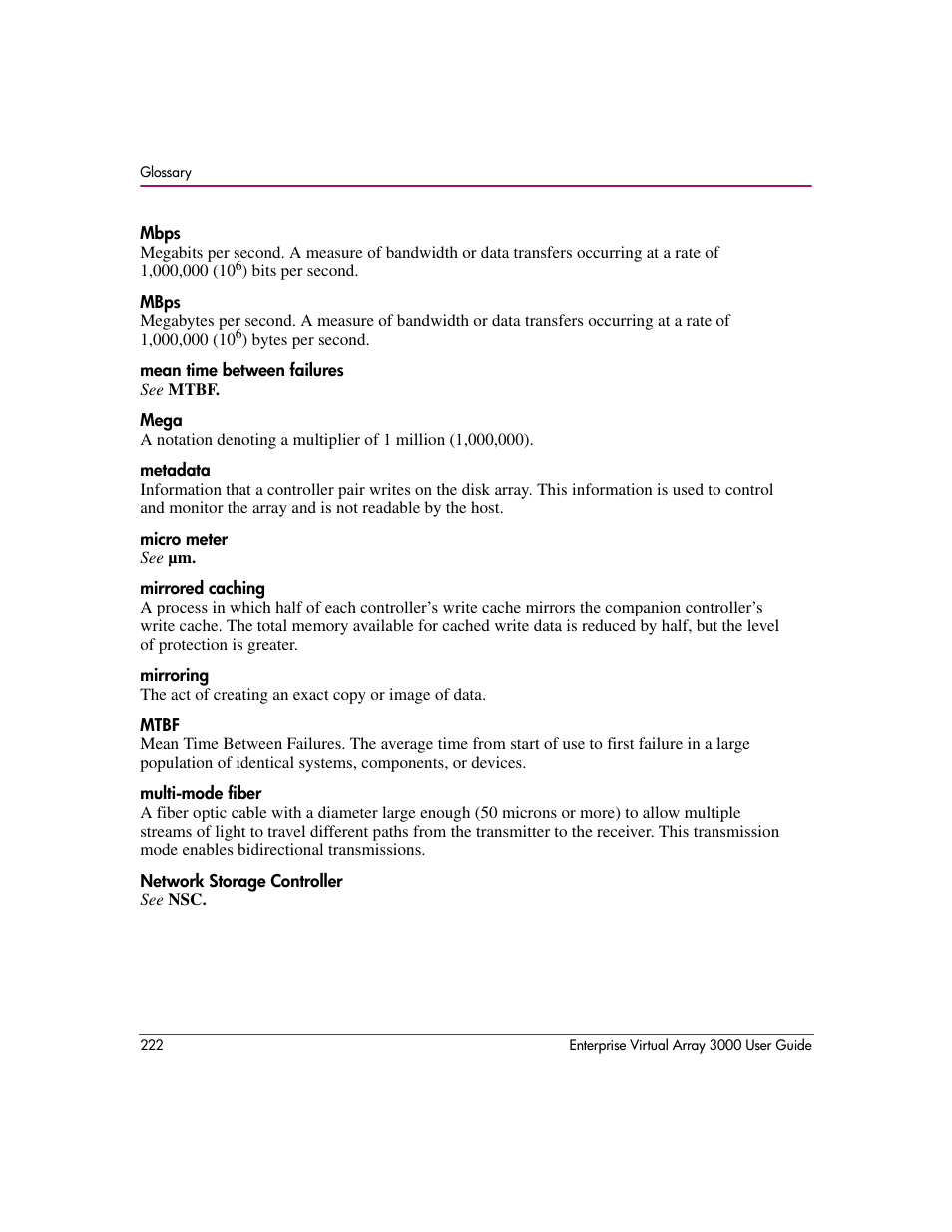 HP 3000 Enterprise Virtual Array User Manual | Page 222 / 244
