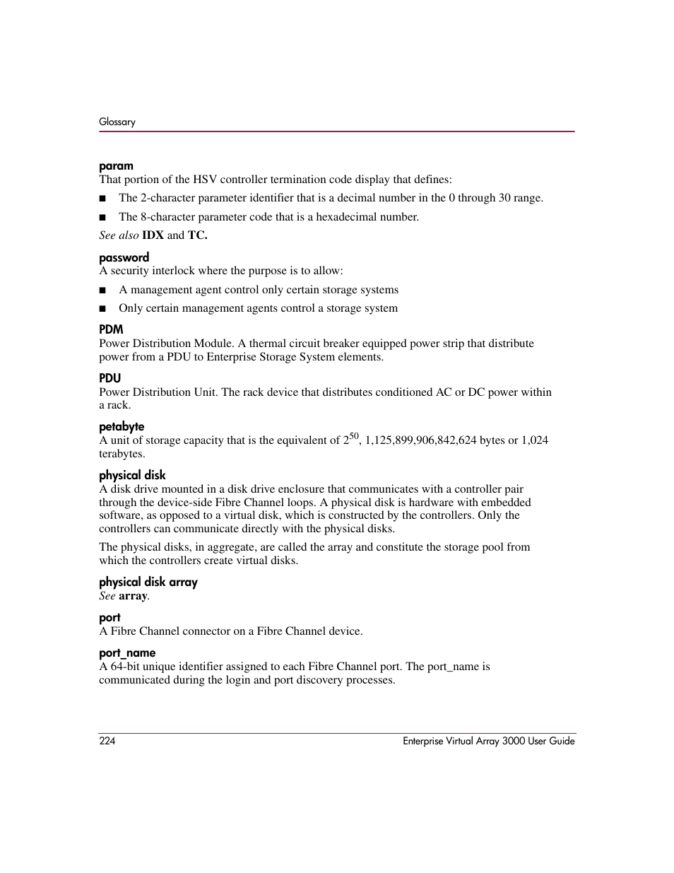 HP 3000 Enterprise Virtual Array User Manual | Page 224 / 244