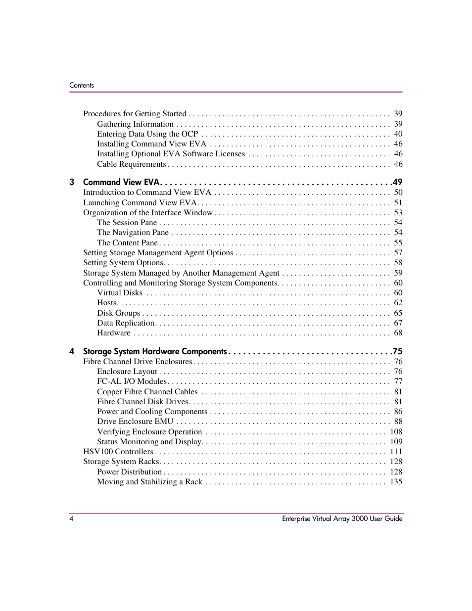HP 3000 Enterprise Virtual Array User Manual | Page 4 / 244