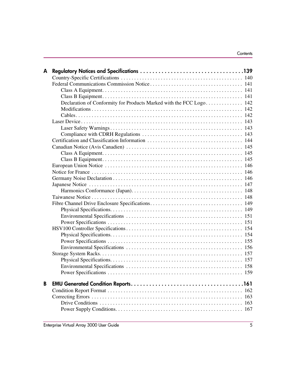 HP 3000 Enterprise Virtual Array User Manual | Page 5 / 244