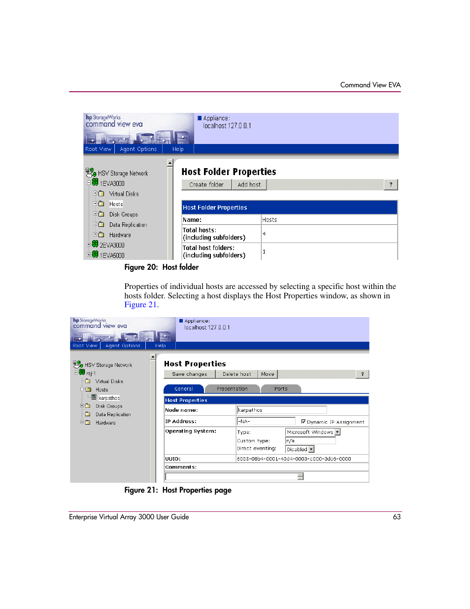 N in, Figure 20 | HP 3000 Enterprise Virtual Array User Manual | Page 63 / 244