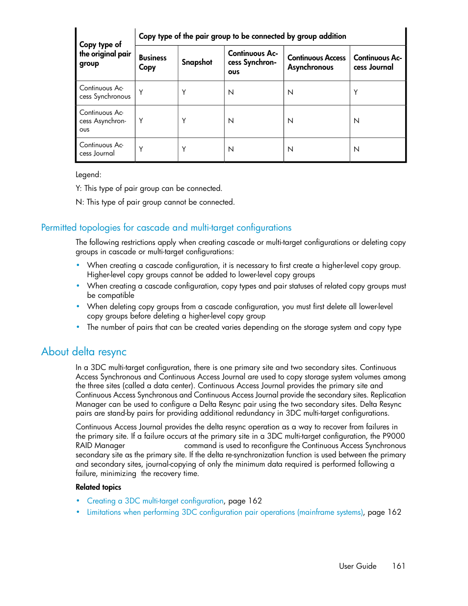 About delta resync | HP XP P9000 Command View Advanced Edition Software User Manual | Page 161 / 468