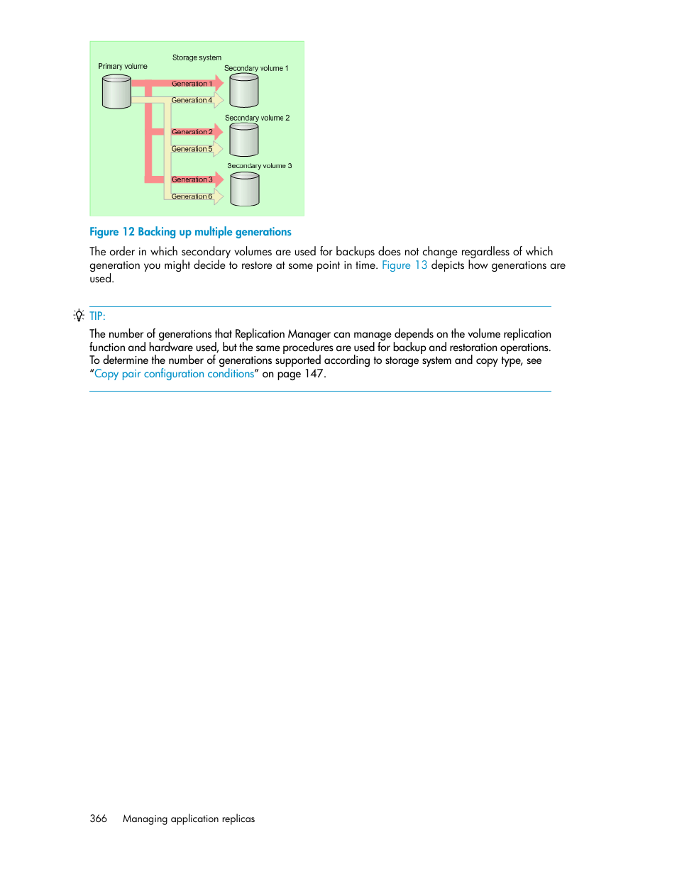 Backing up multiple generations, Figure 12 | HP XP P9000 Command View Advanced Edition Software User Manual | Page 366 / 468