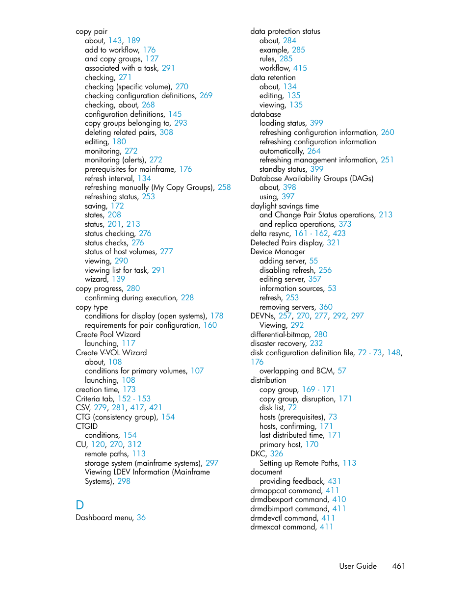 HP XP P9000 Command View Advanced Edition Software User Manual | Page 461 / 468