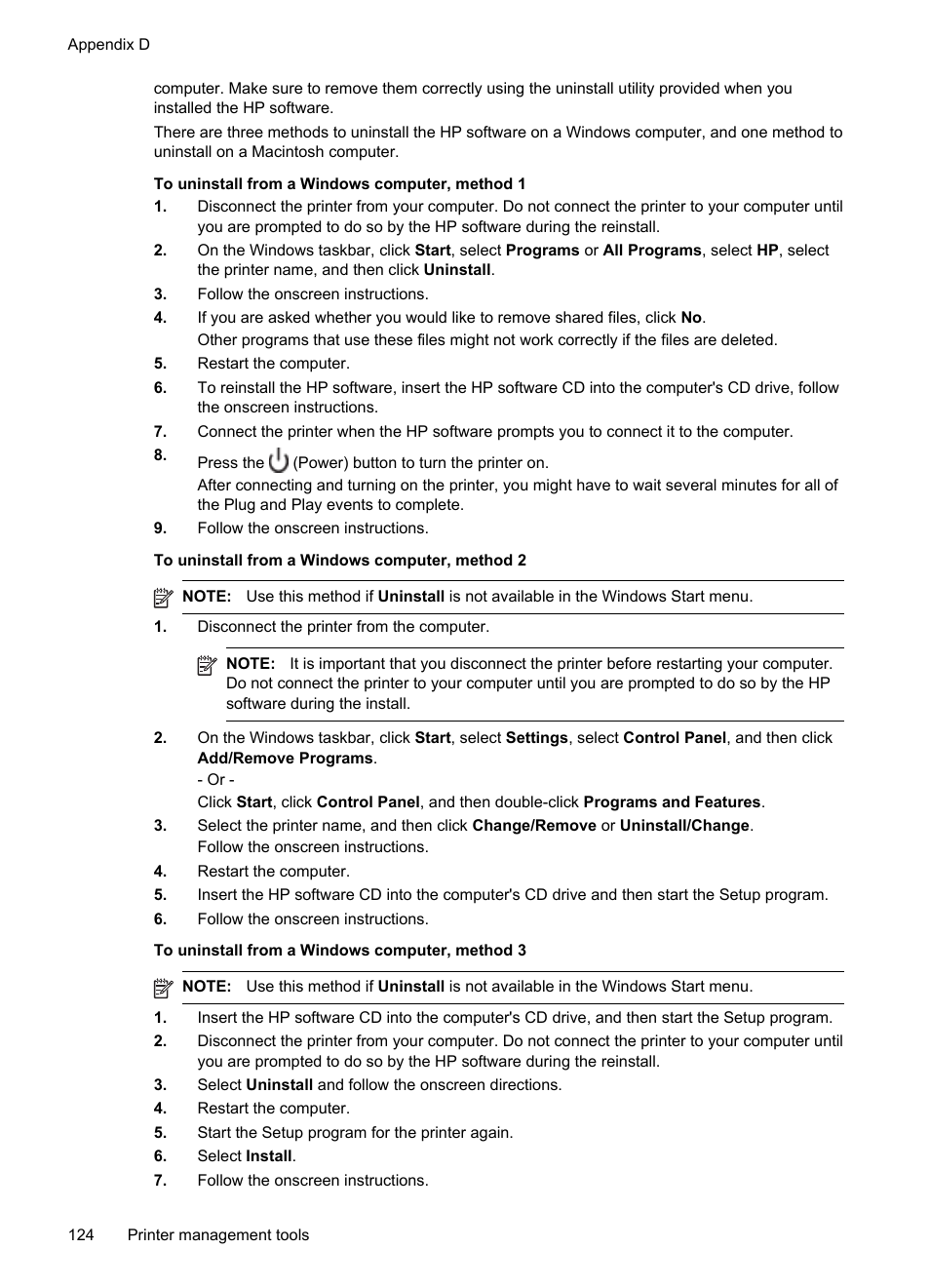HP Officejet 150 Mobile All-in-One Printer - L511a User Manual | Page 128 / 138