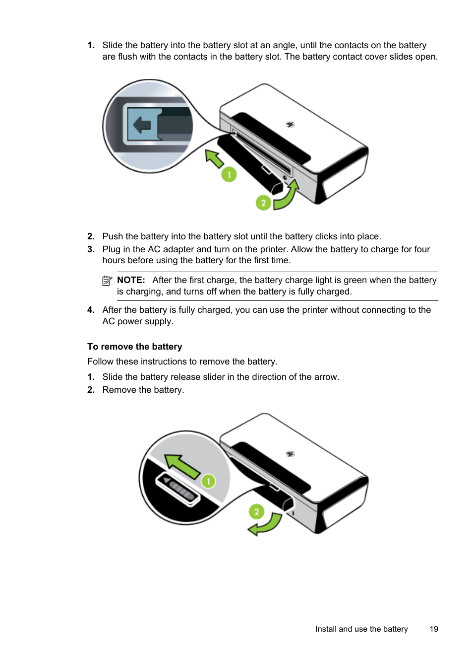 HP Officejet 100 Mobile Printer - L411a User Manual | Page 23 / 116