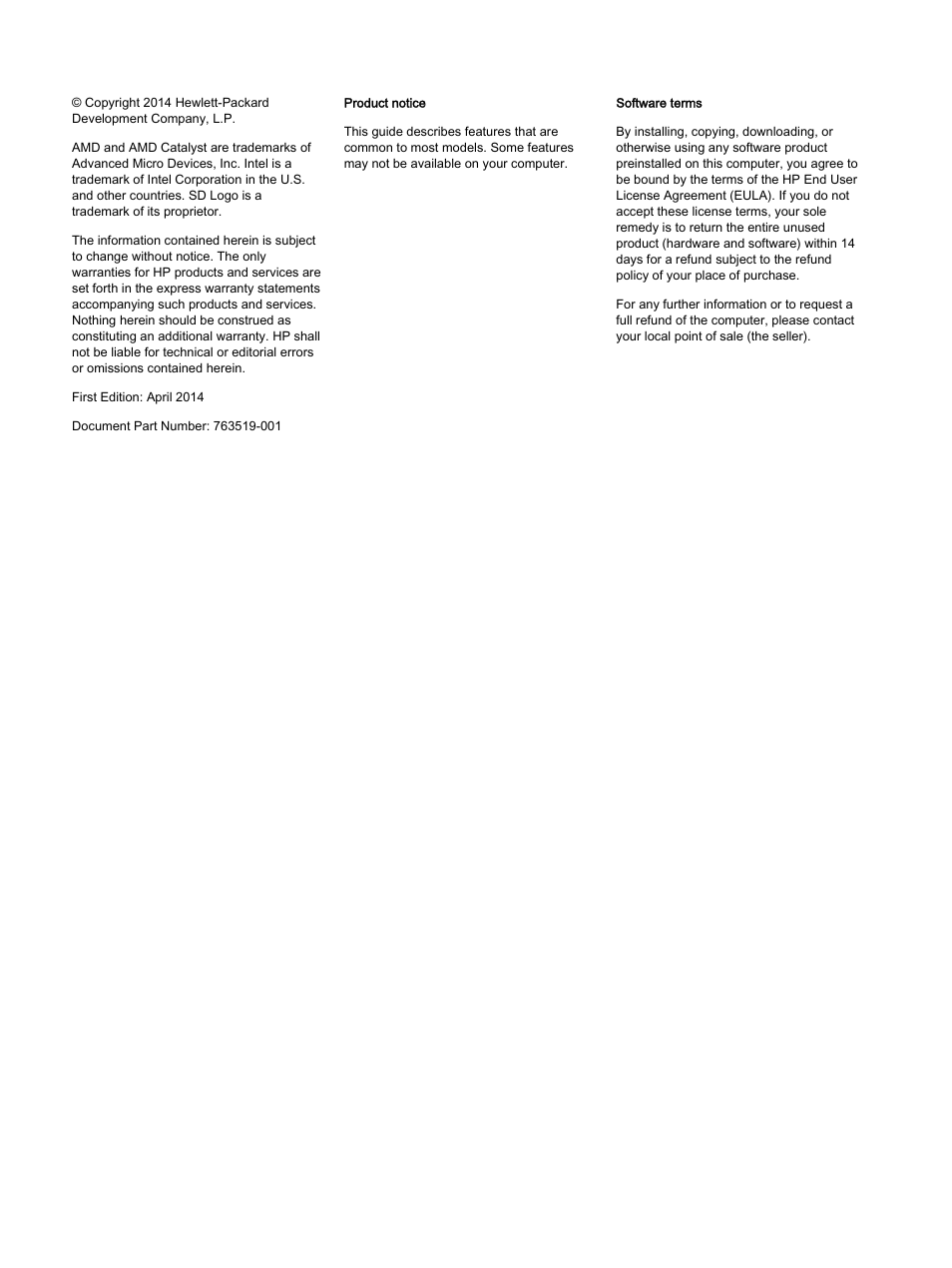 HP Chromebook 11 G2 User Manual | Page 2 / 23