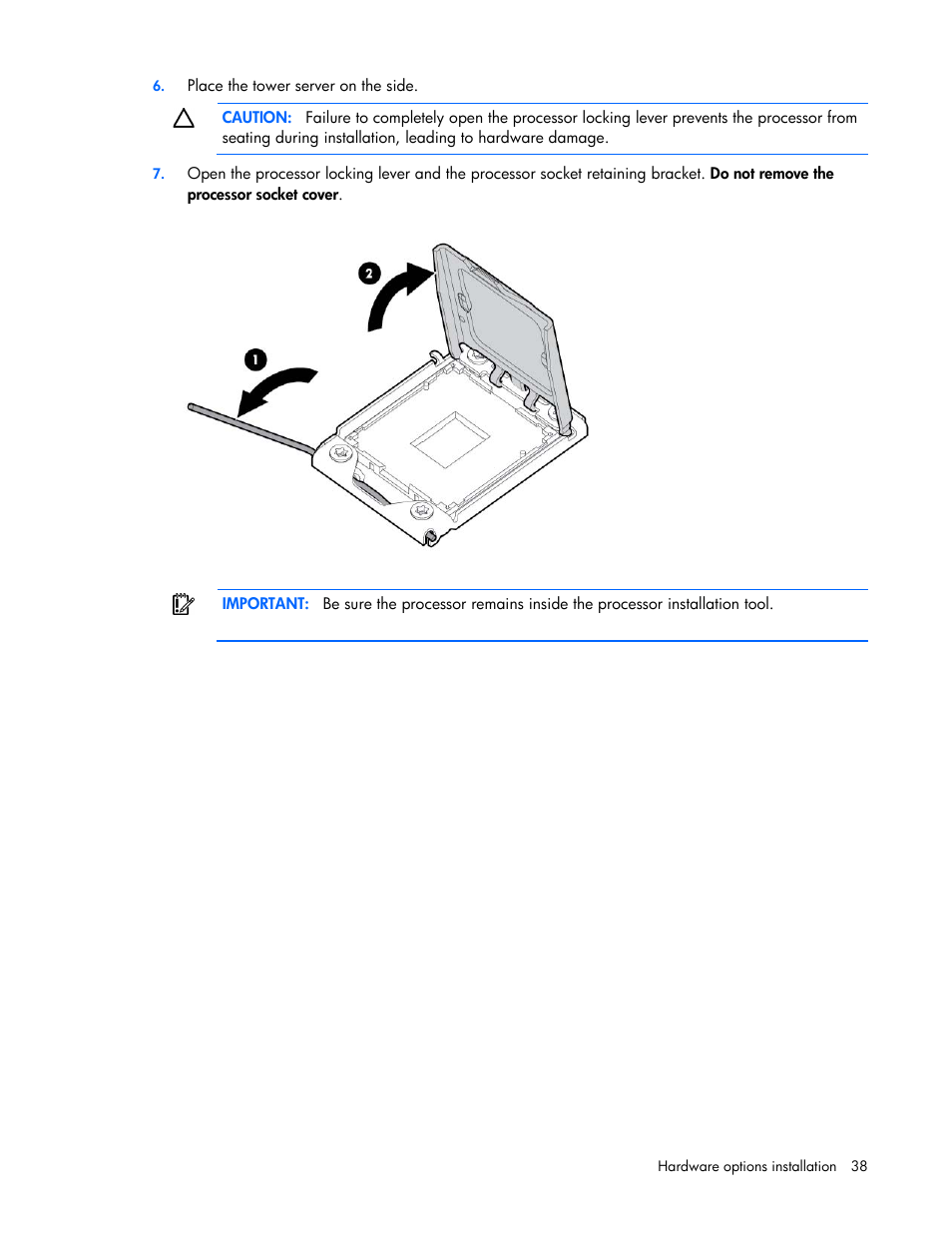 HP ProLiant ML350 G6 Server User Manual | Page 38 / 144