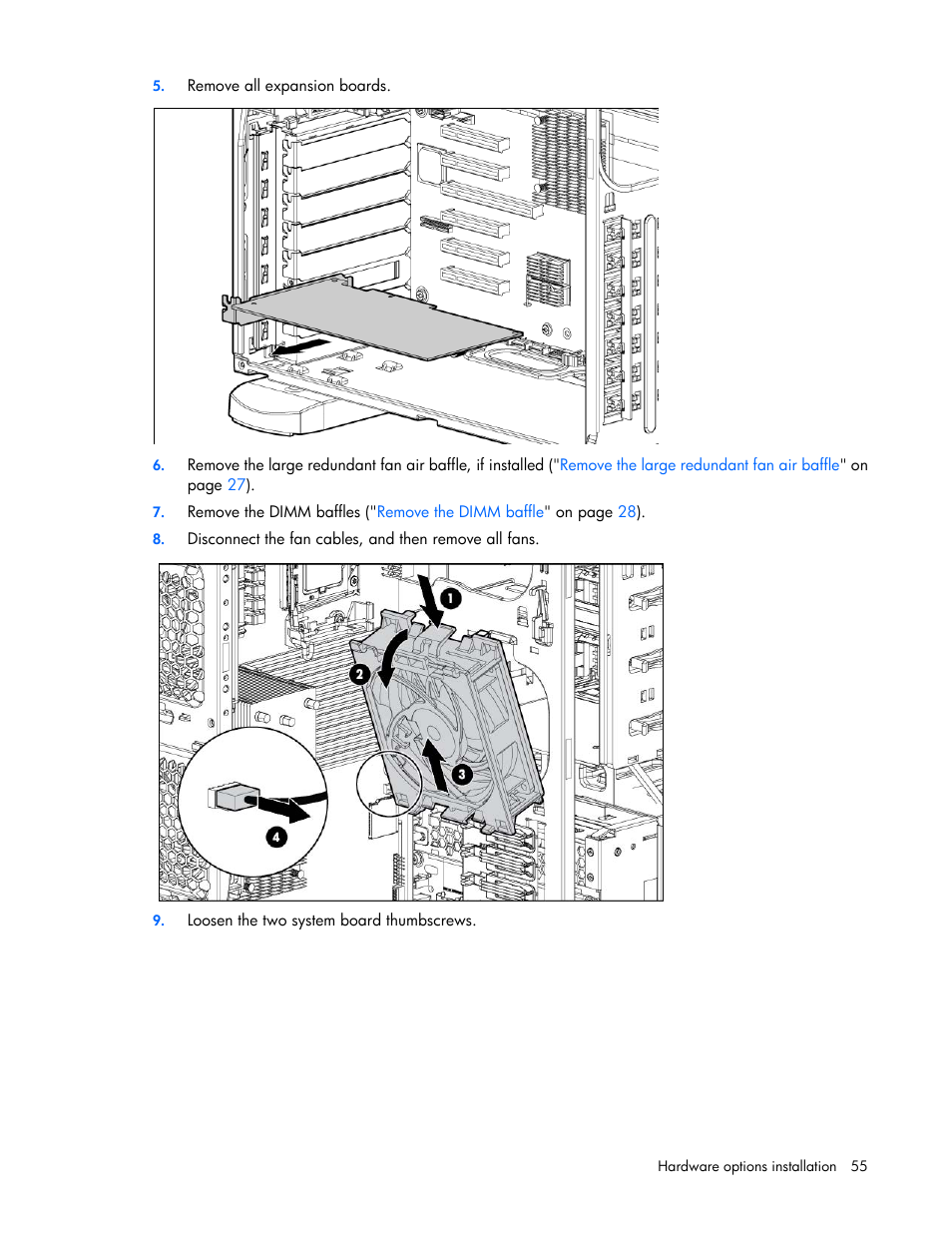 HP ProLiant ML350 G6 Server User Manual | Page 55 / 144