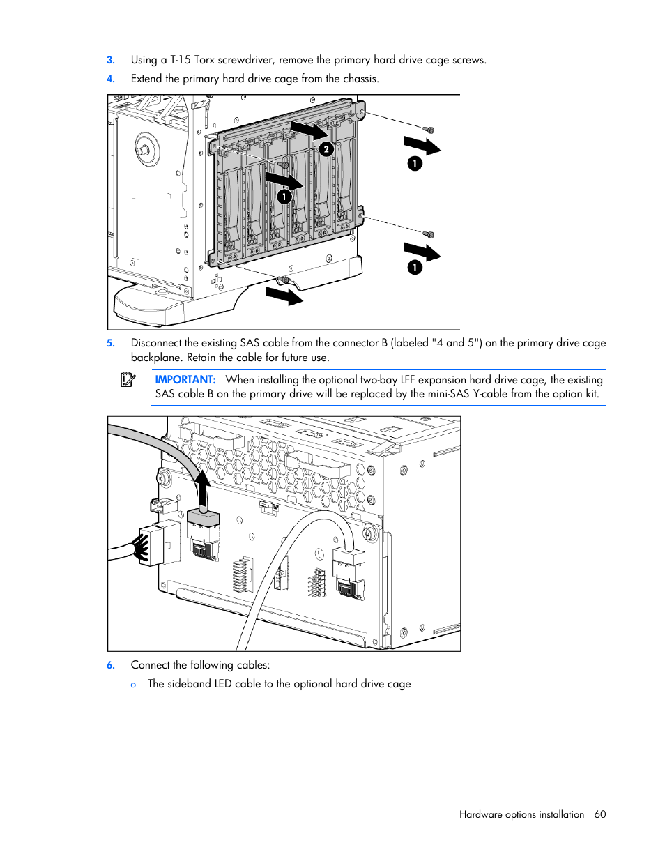 HP ProLiant ML350 G6 Server User Manual | Page 60 / 144