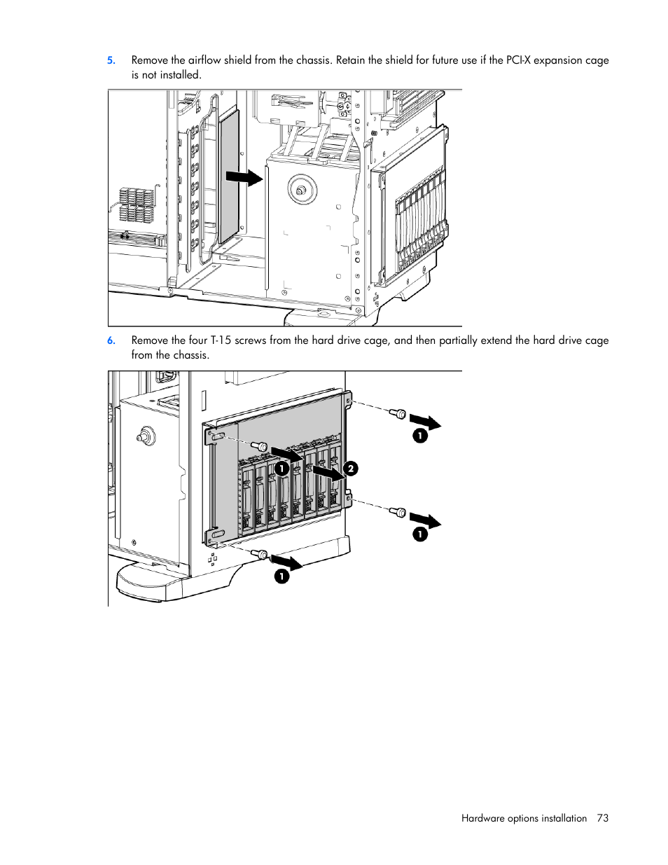 HP ProLiant ML350 G6 Server User Manual | Page 73 / 144