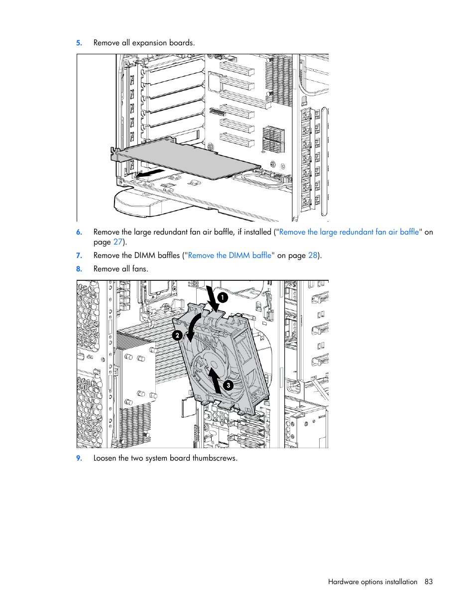 HP ProLiant ML350 G6 Server User Manual | Page 83 / 144