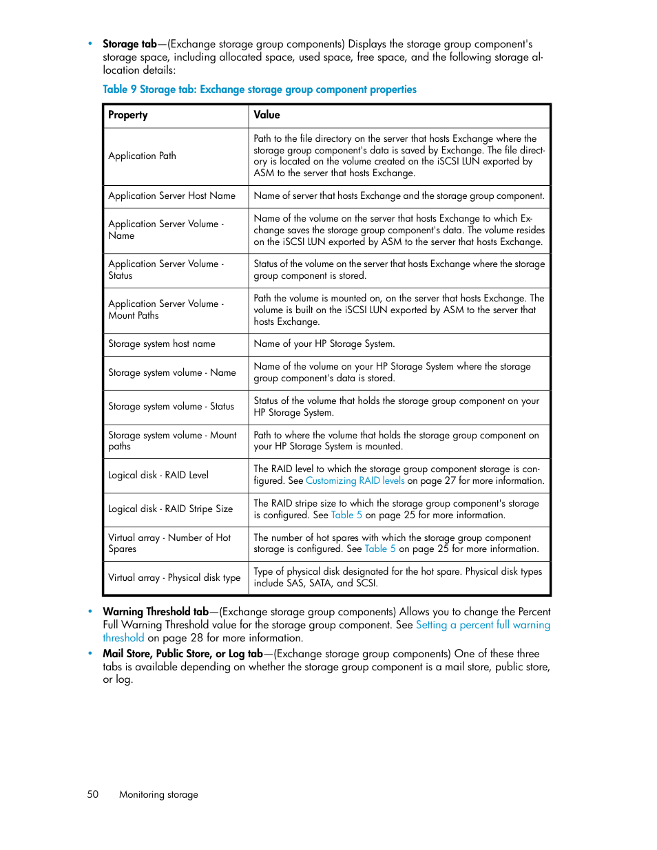 HP StoreEasy 1000 Storage User Manual | Page 50 / 72