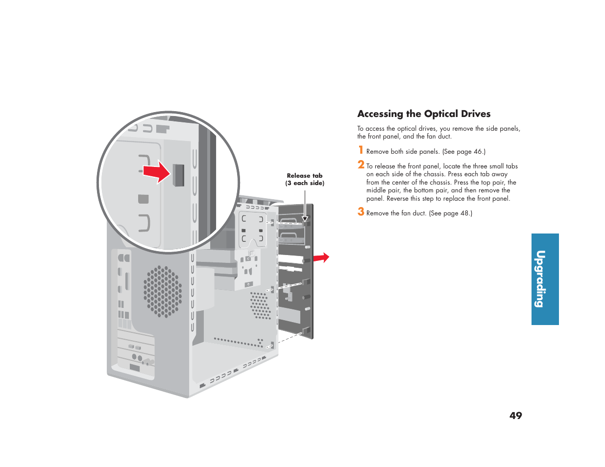 Upgrading | HP Media Center m270 Desktop PC User Manual | Page 57 / 82