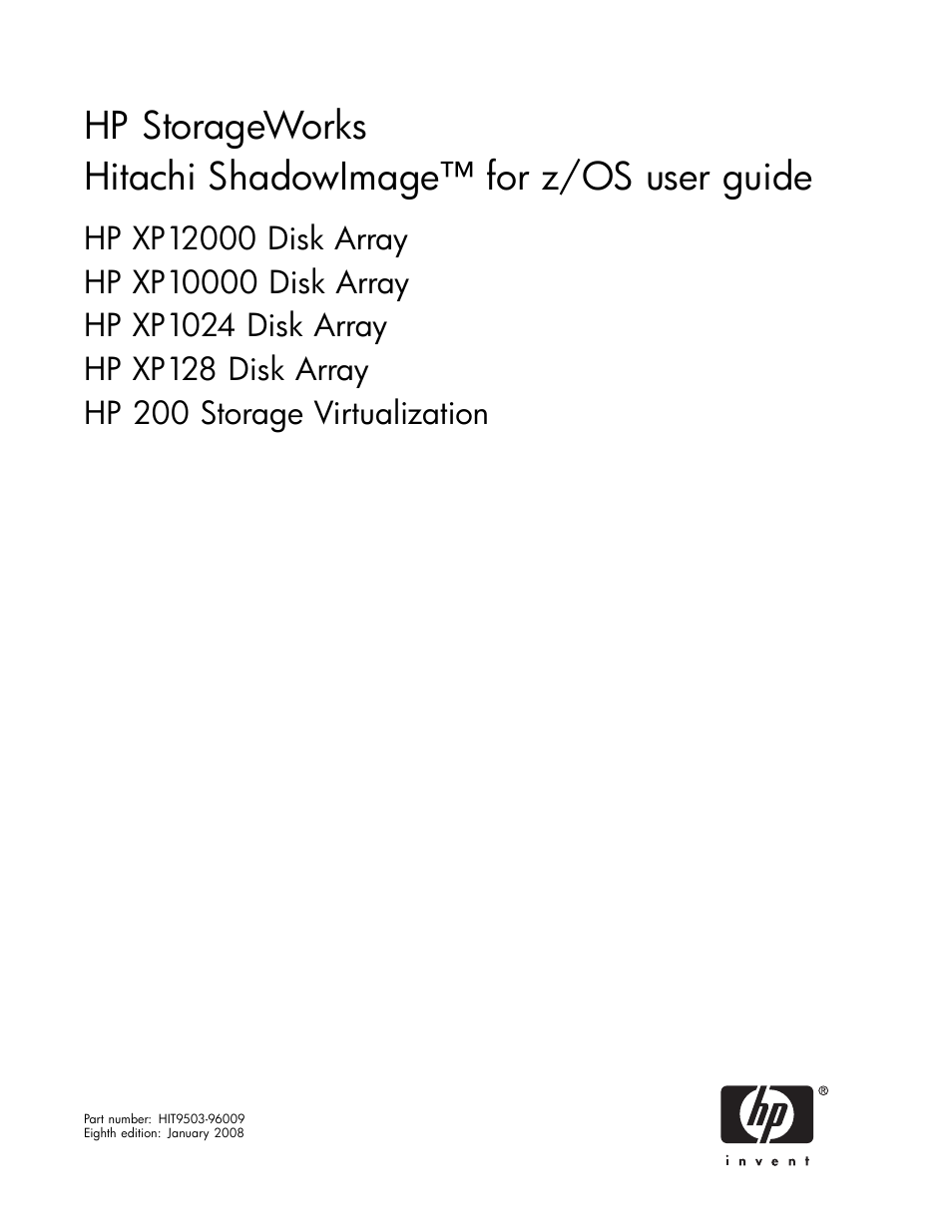 HP StorageWorks XP Remote Web Console Software User Manual | 116 pages