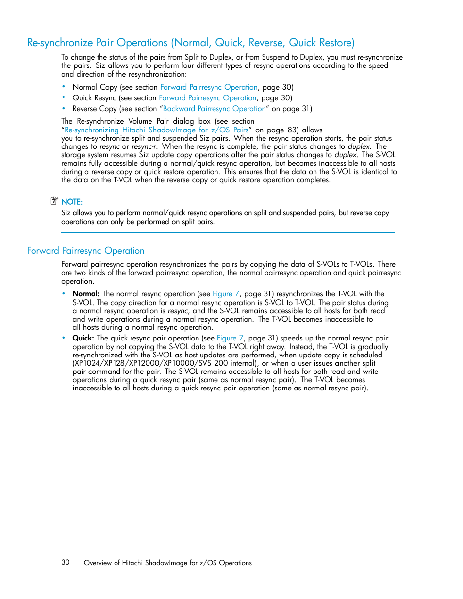 Forward pairresync operation | HP StorageWorks XP Remote Web Console Software User Manual | Page 30 / 116