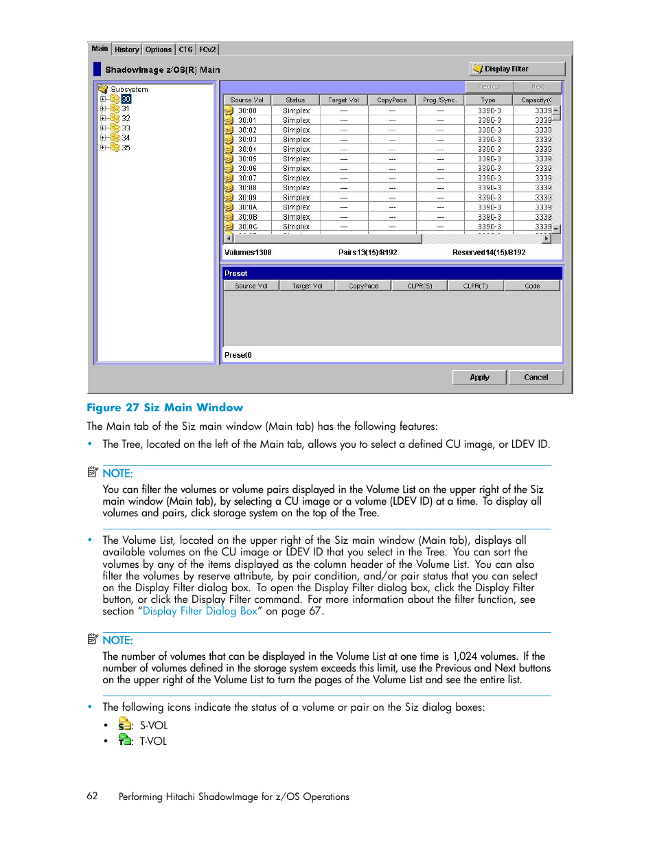 27 siz main window | HP StorageWorks XP Remote Web Console Software User Manual | Page 62 / 116