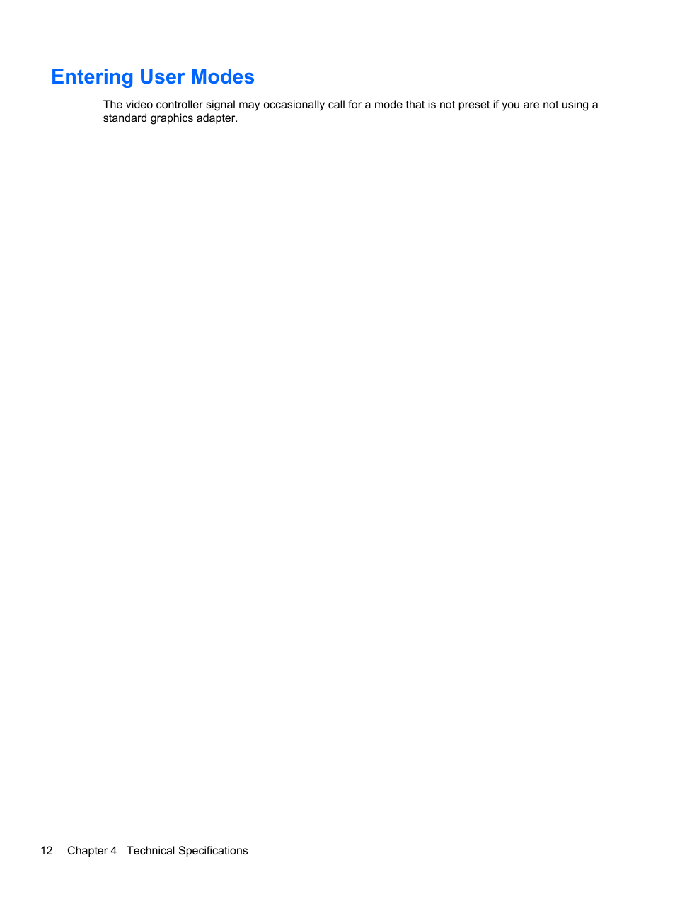 Entering user modes | HP ProDisplay P19A 19-inch LED Backlit Monitor User Manual | Page 18 / 18