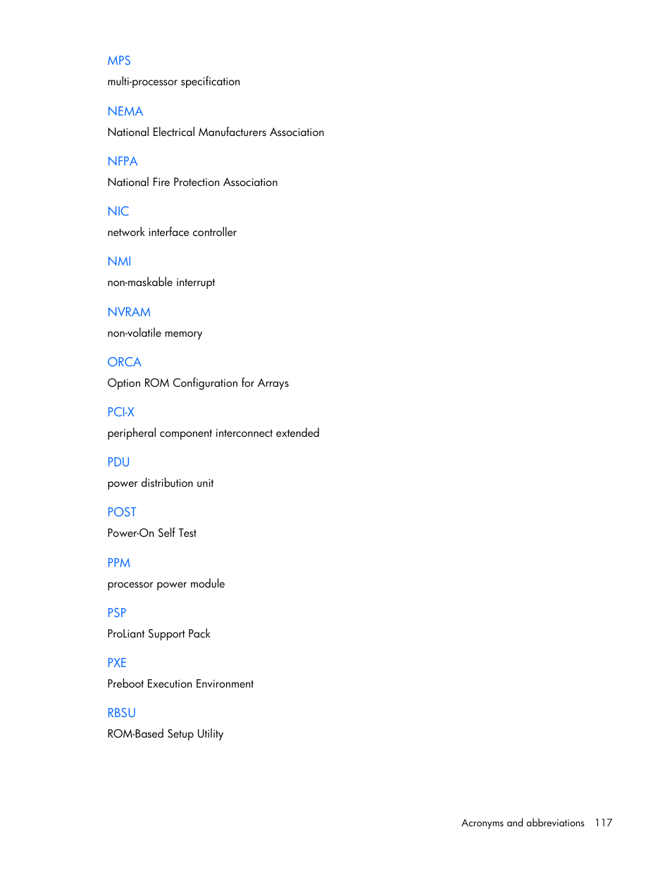 HP ProLiant DL380 G4 Server User Manual | Page 117 / 122