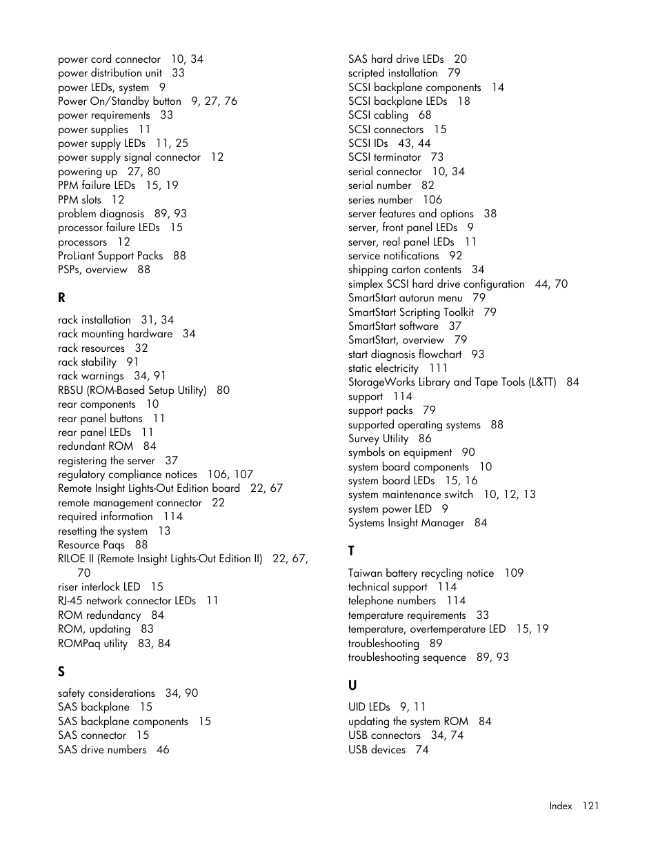 HP ProLiant DL380 G4 Server User Manual | Page 121 / 122