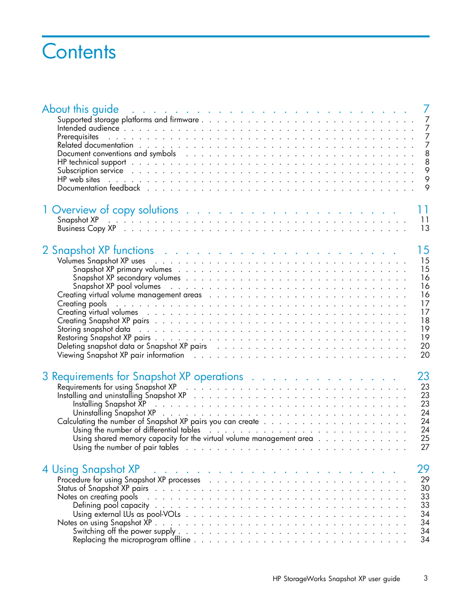 HP StorageWorks XP Remote Web Console Software User Manual | Page 3 / 79