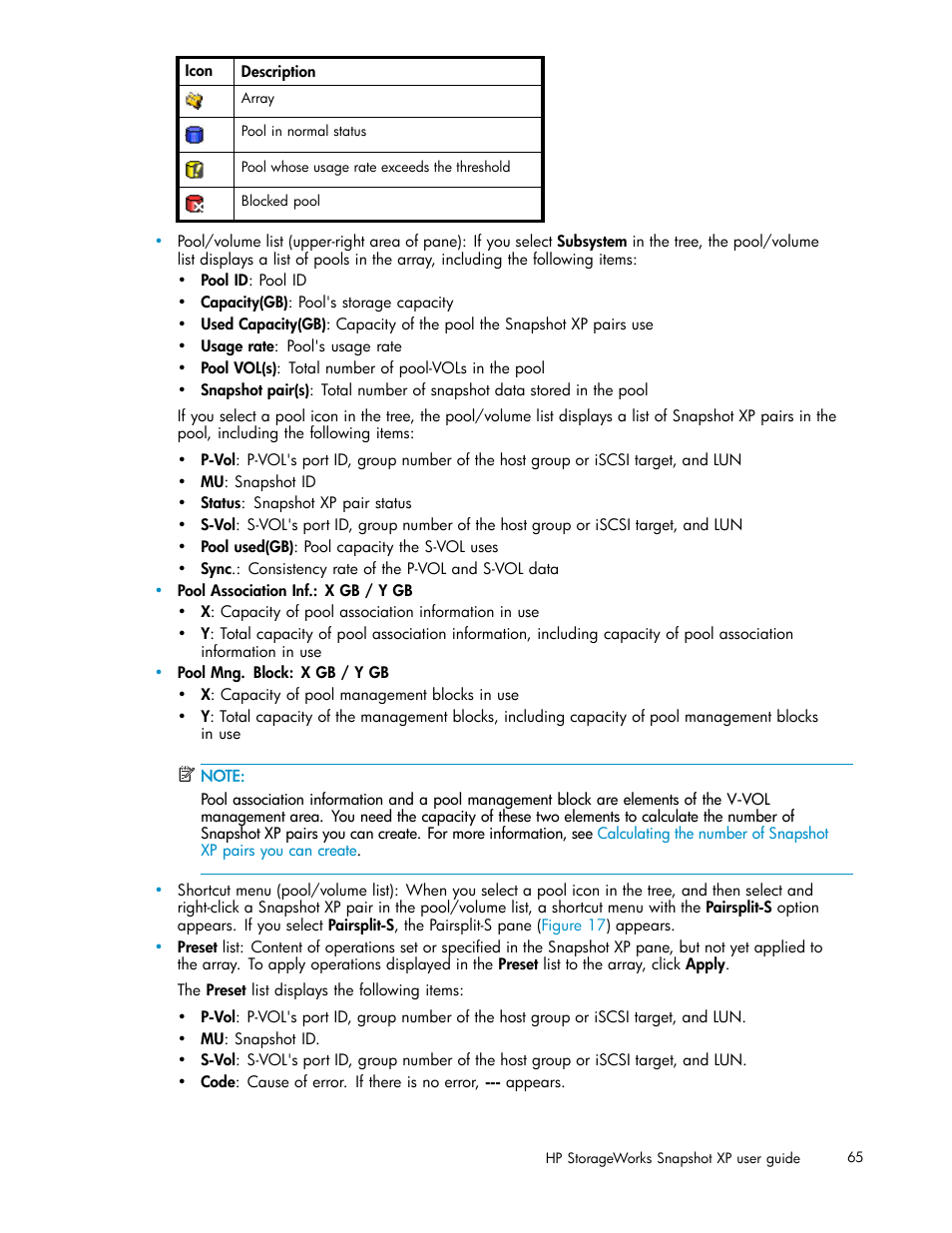 HP StorageWorks XP Remote Web Console Software User Manual | Page 65 / 79