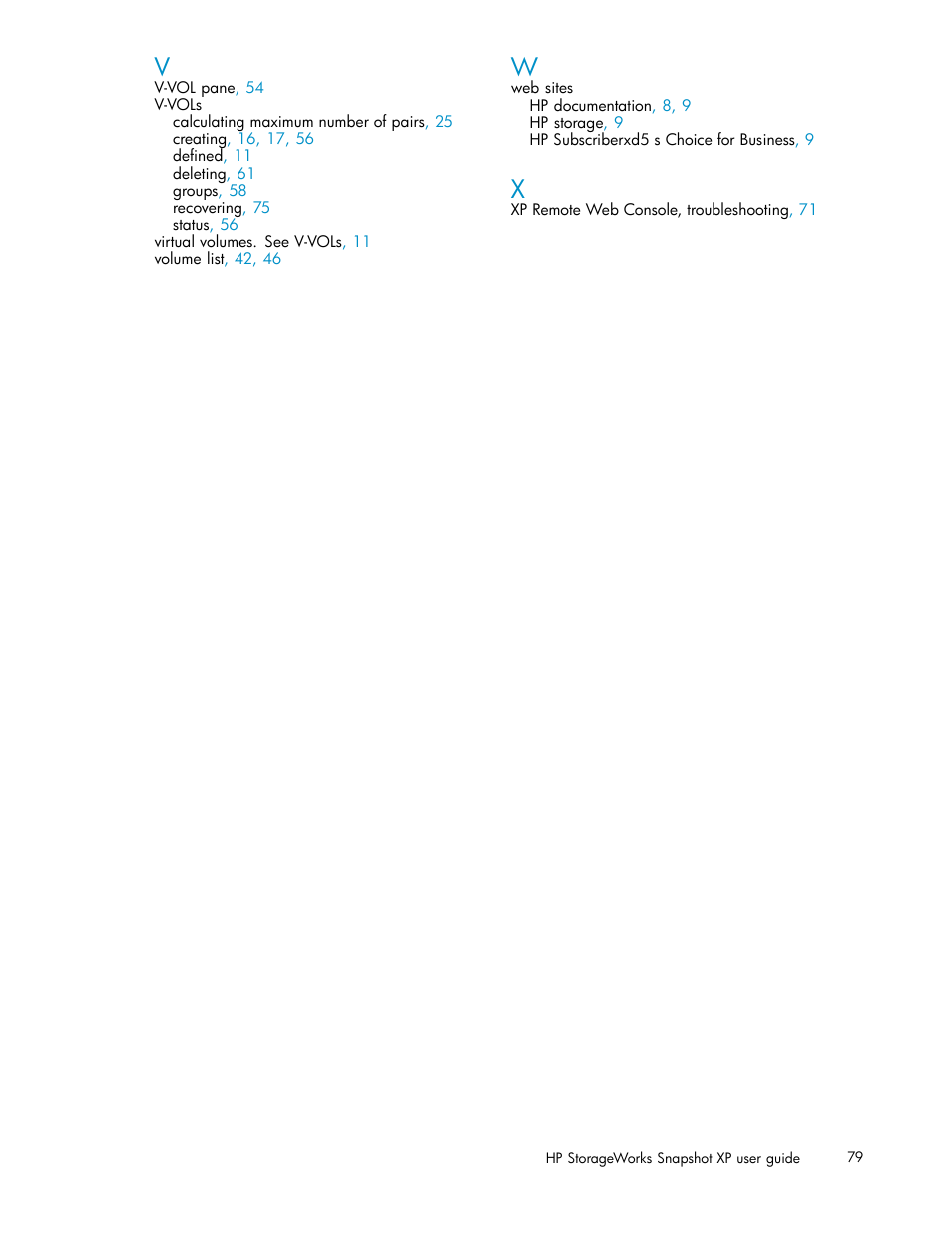 HP StorageWorks XP Remote Web Console Software User Manual | Page 79 / 79