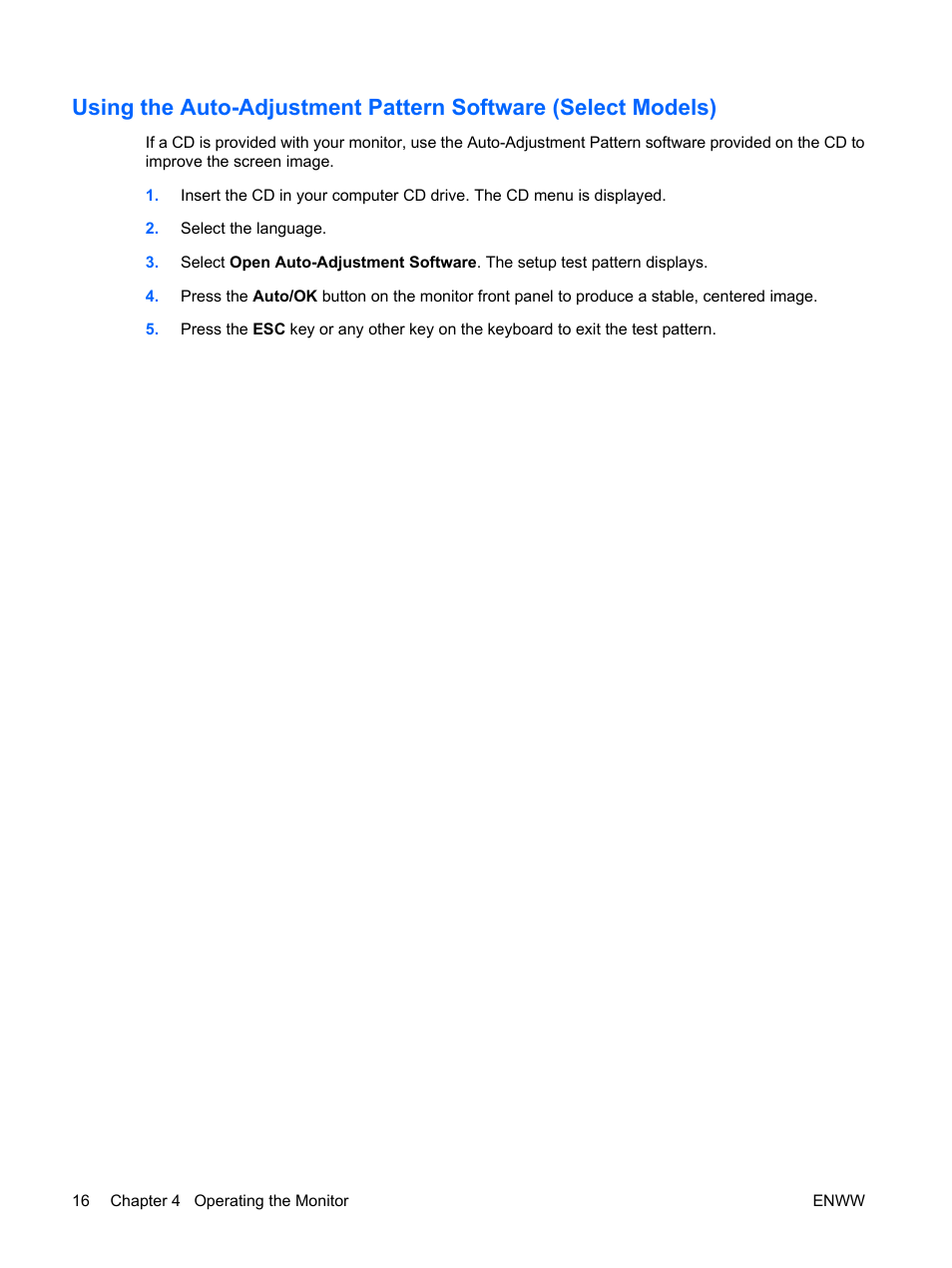HP LV1561ws 15.6-inch Widescreen LCD Monitor User Manual | Page 22 / 33