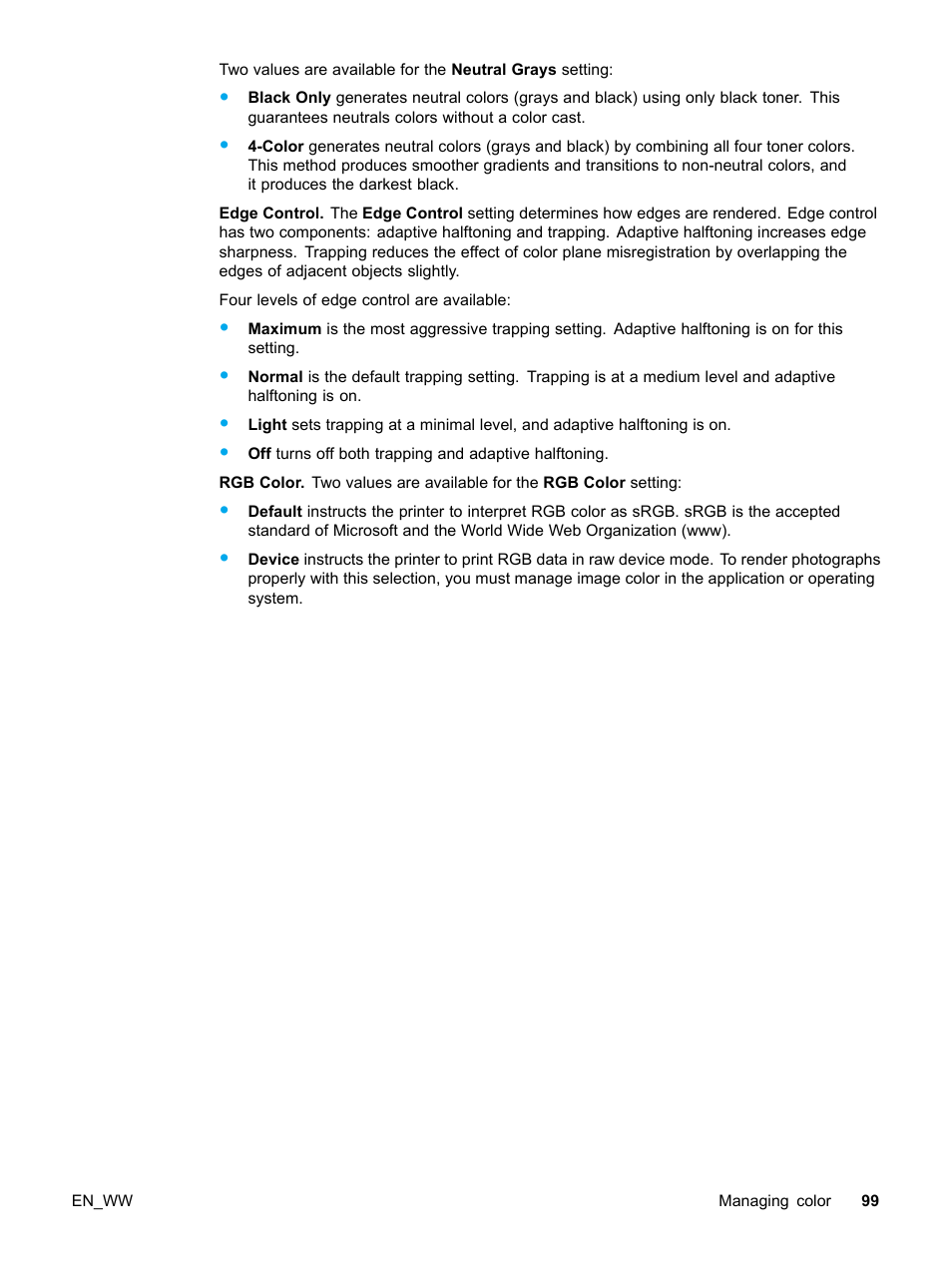 HP Color LaserJet 5500 Printer series User Manual | Page 109 / 224