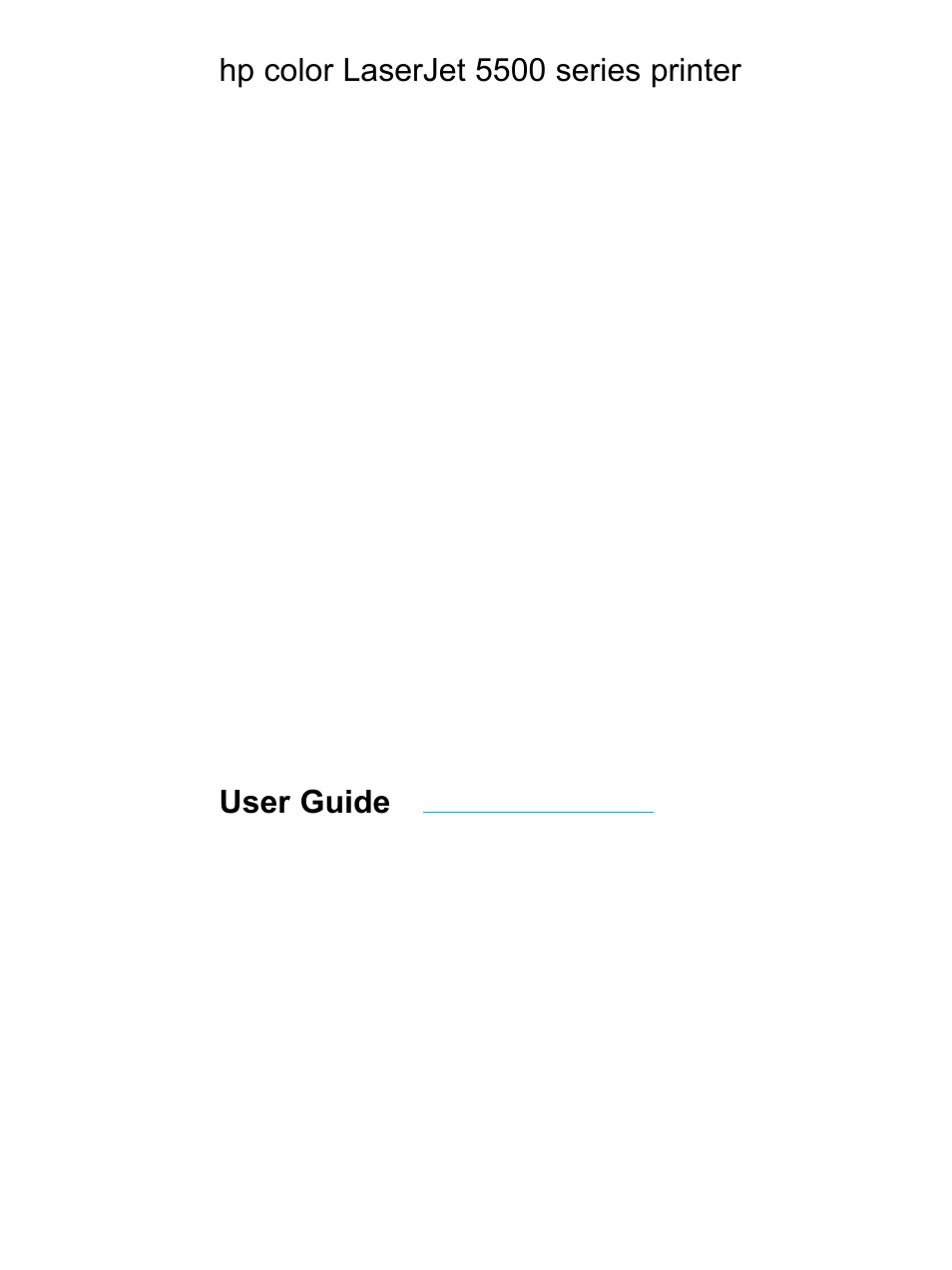 HP Color LaserJet 5500 Printer series User Manual | Page 3 / 224