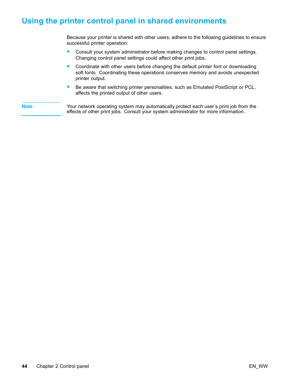 HP Color LaserJet 5500 Printer series User Manual | Page 54 / 224