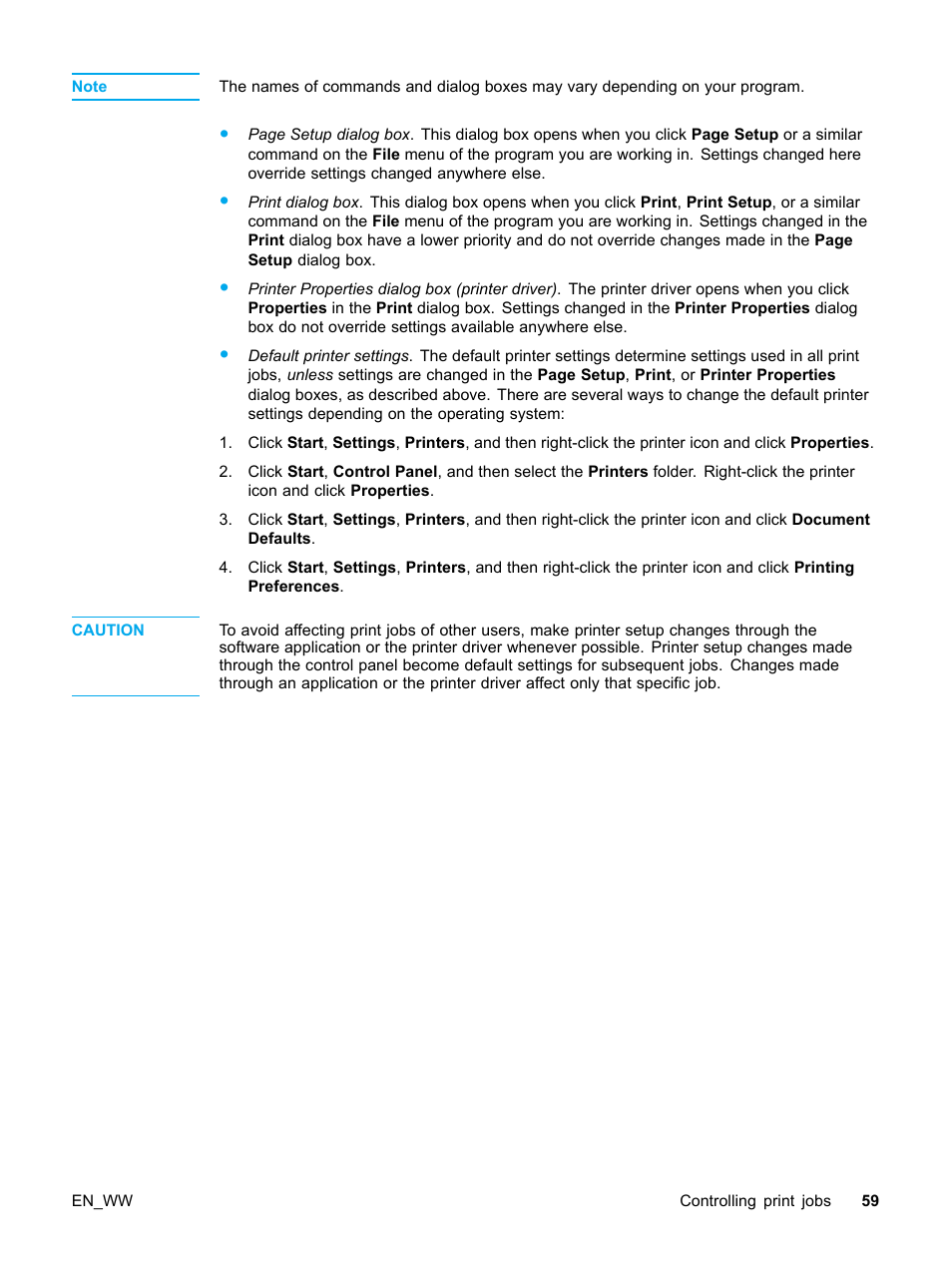 HP Color LaserJet 5500 Printer series User Manual | Page 69 / 224