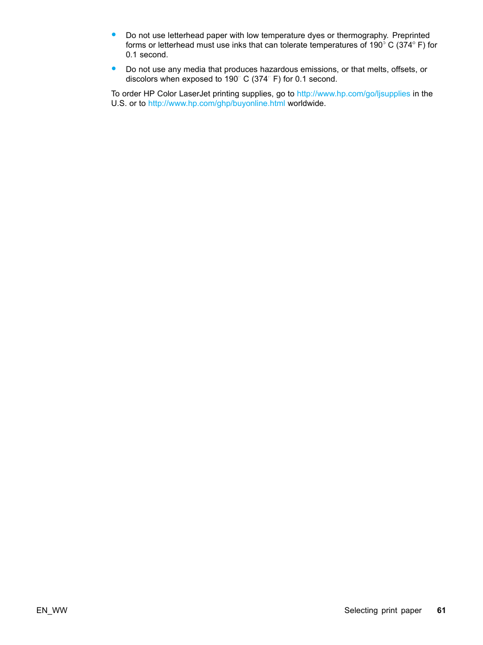 HP Color LaserJet 5500 Printer series User Manual | Page 71 / 224