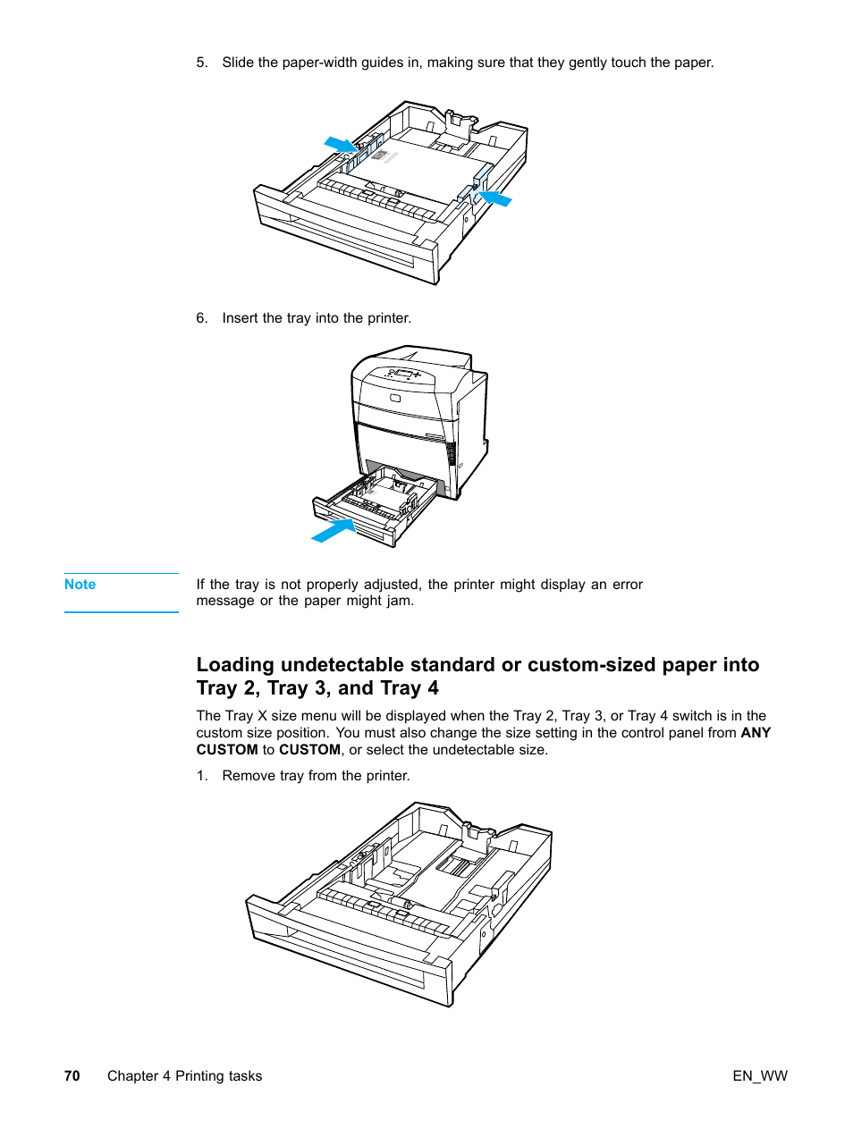 Loading undetectable | HP Color LaserJet 5500 Printer series User Manual | Page 80 / 224