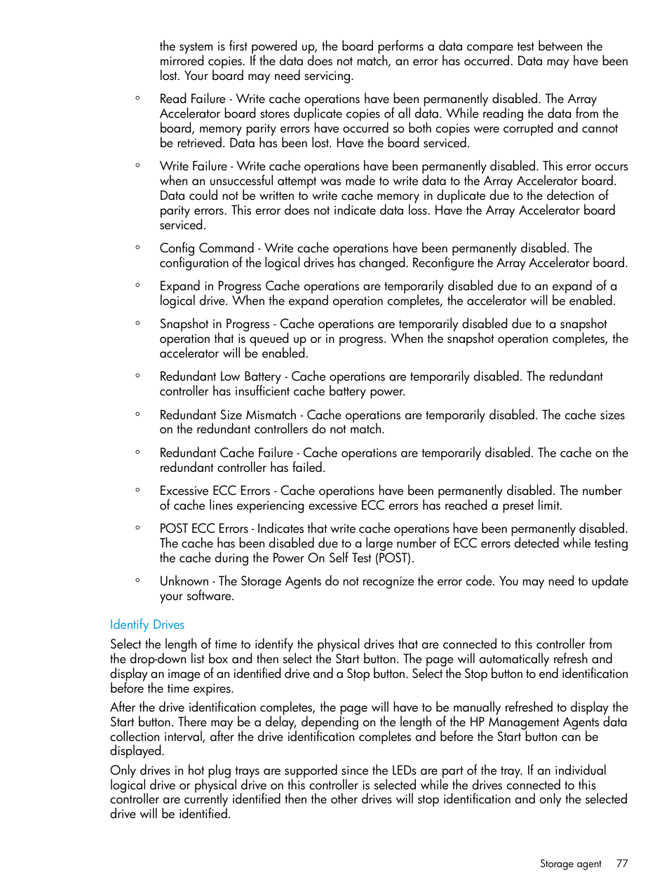 Identify drives | HP Insight Management Agents User Manual | Page 77 / 175
