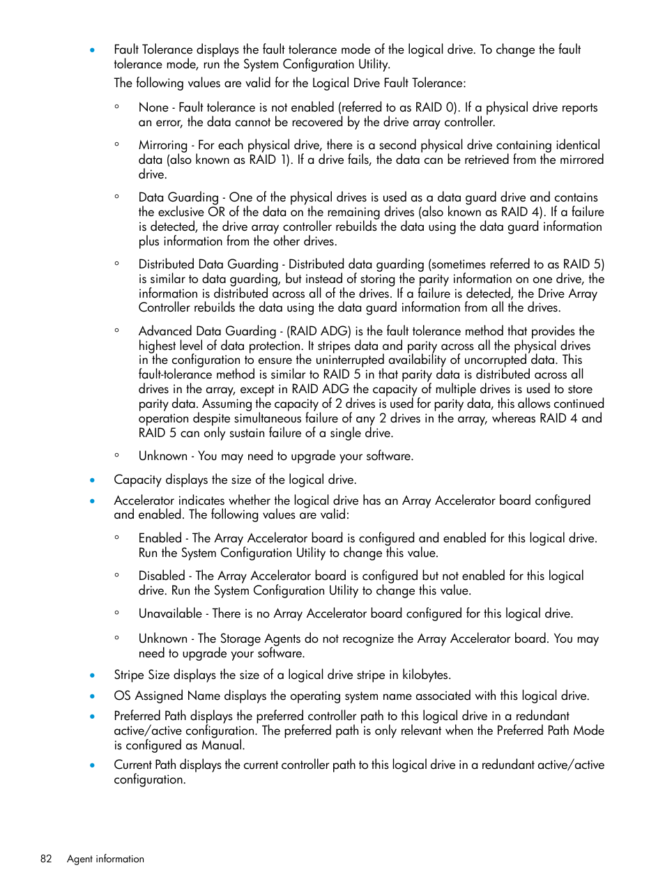 HP Insight Management Agents User Manual | Page 82 / 175