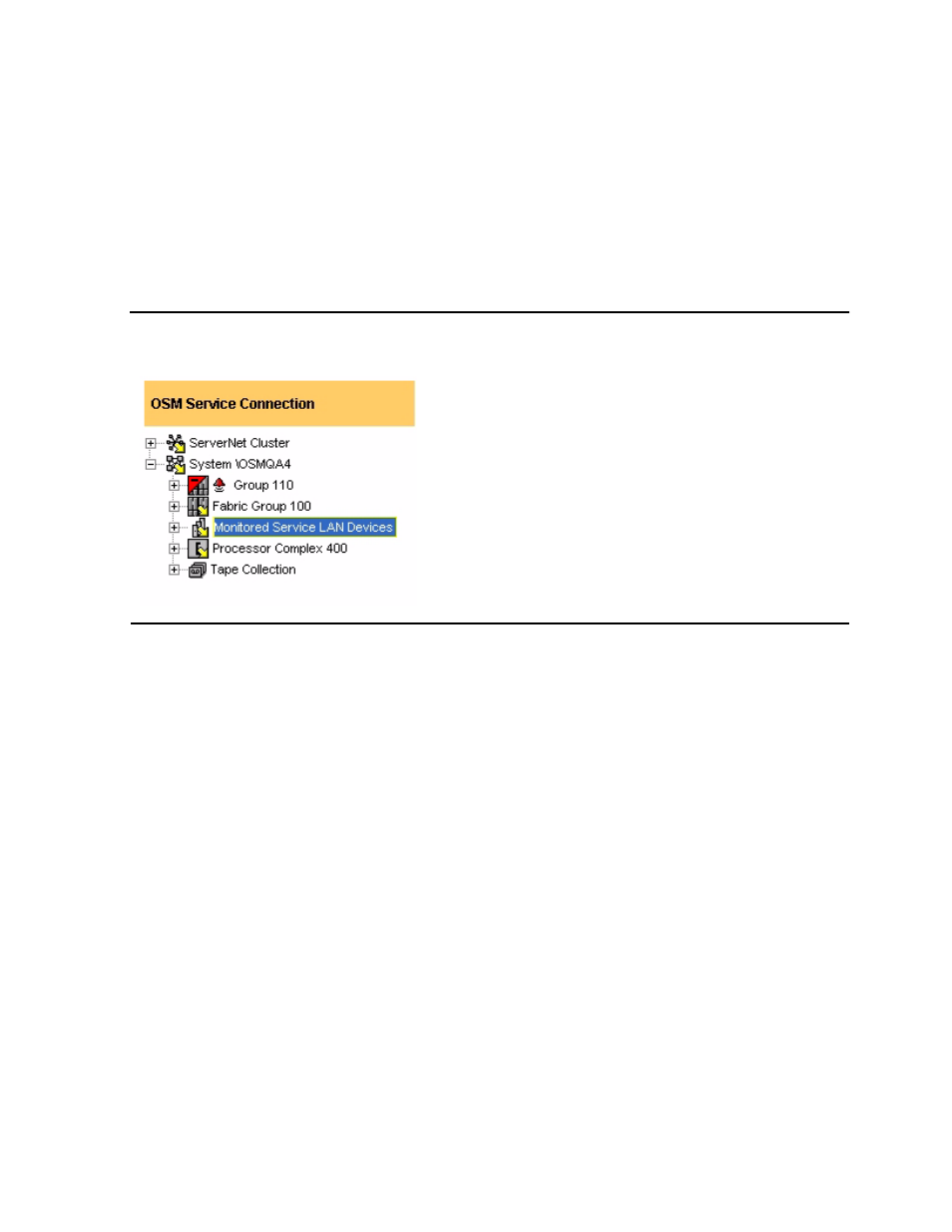 Figure c-1, Osm tree view | HP Integrity NonStop H-Series User Manual | Page 48 / 64