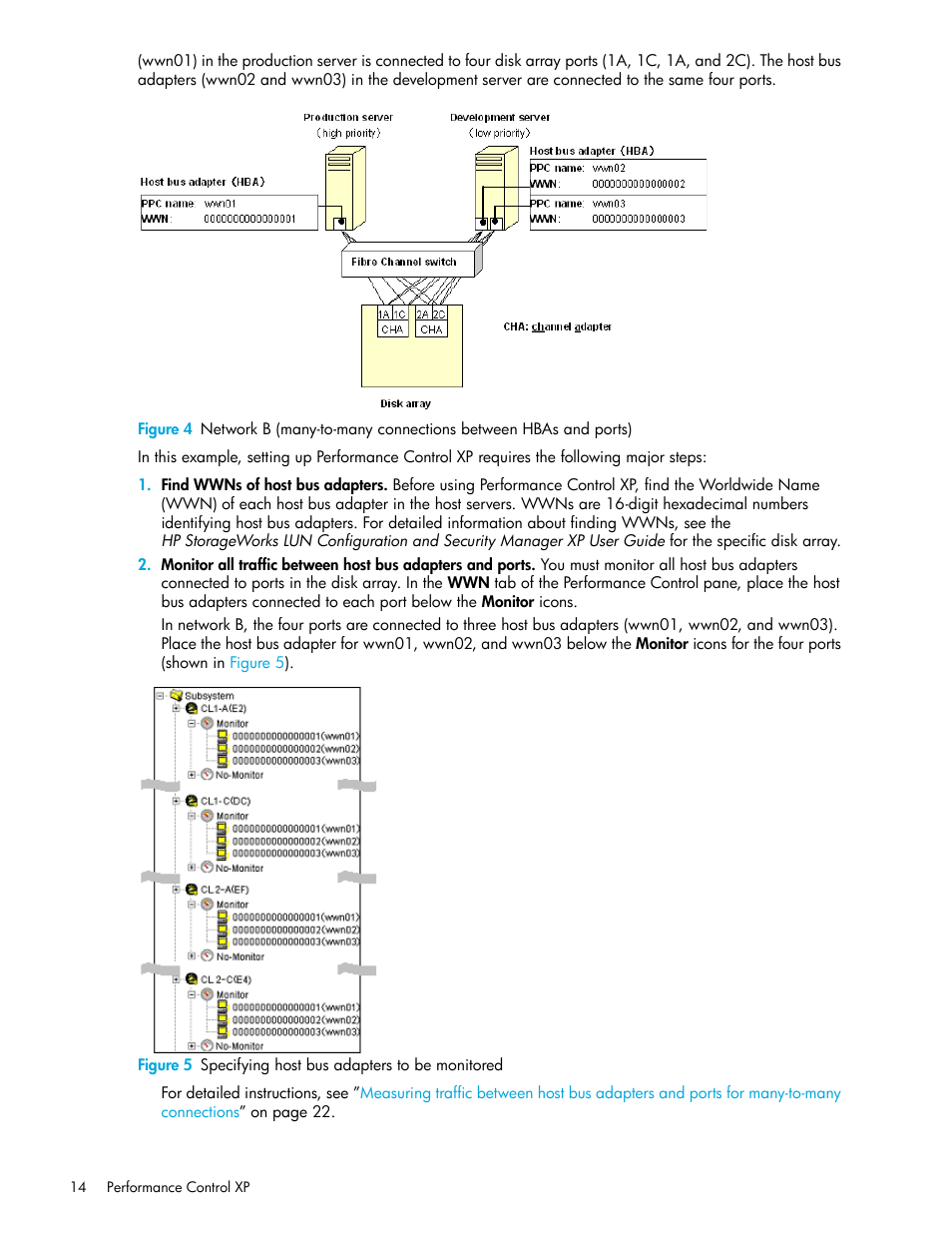 5 specifying host bus adapters to be monitored, Figure 4 | HP StorageWorks XP Remote Web Console Software User Manual | Page 14 / 90