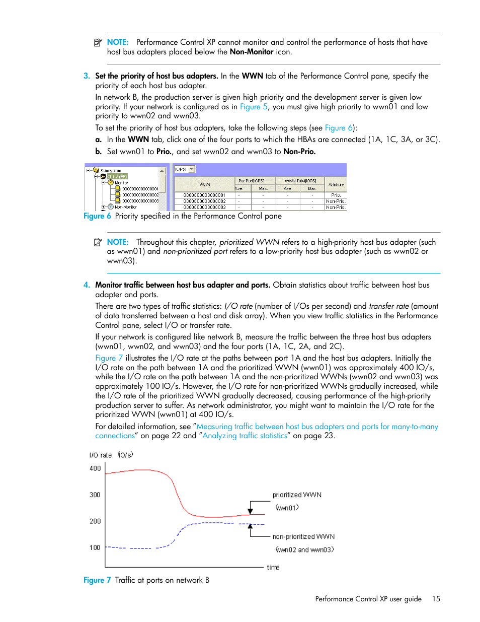 Figure 7 traffic at ports on network b, 7 traffic at ports on network b | HP StorageWorks XP Remote Web Console Software User Manual | Page 15 / 90